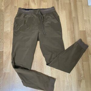 Men's Lululemon ABC Skinny-Fit Jogger Pants Size Medium Brown Style#M5AJOS